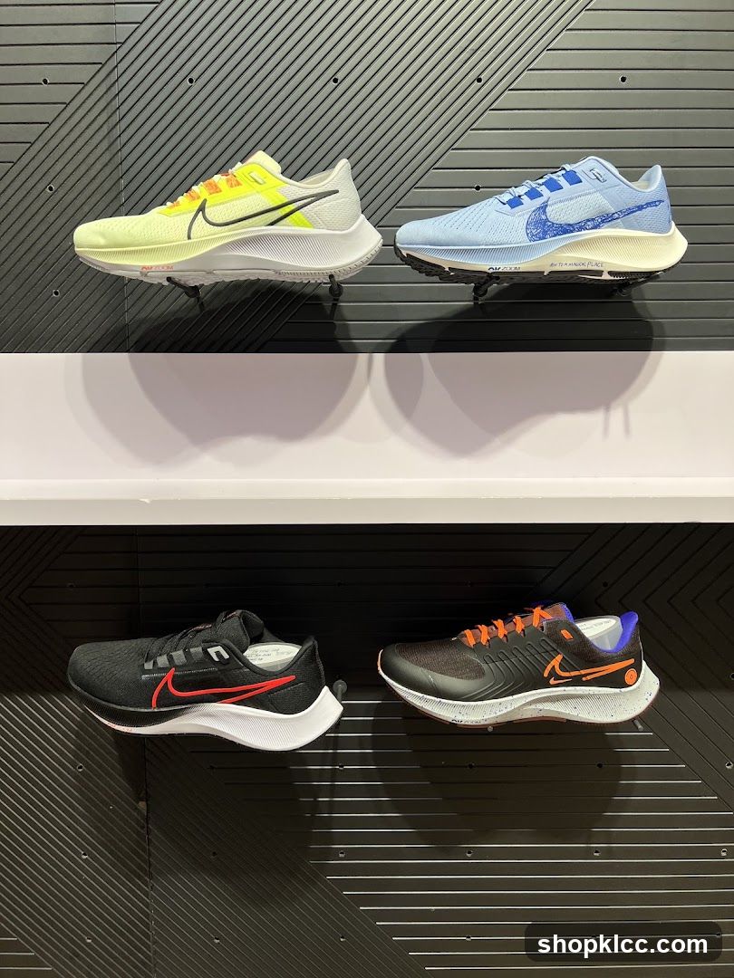 Nike Running Shoes Display
