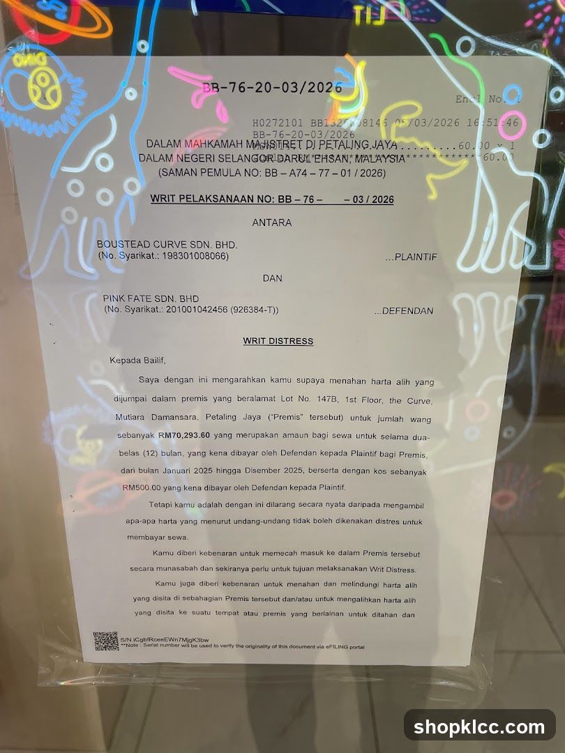 Legal Document Display