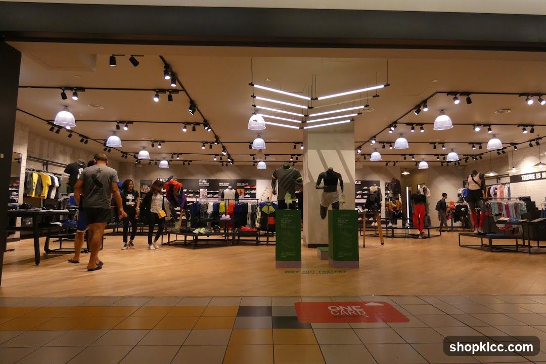 Interior of a clothing store