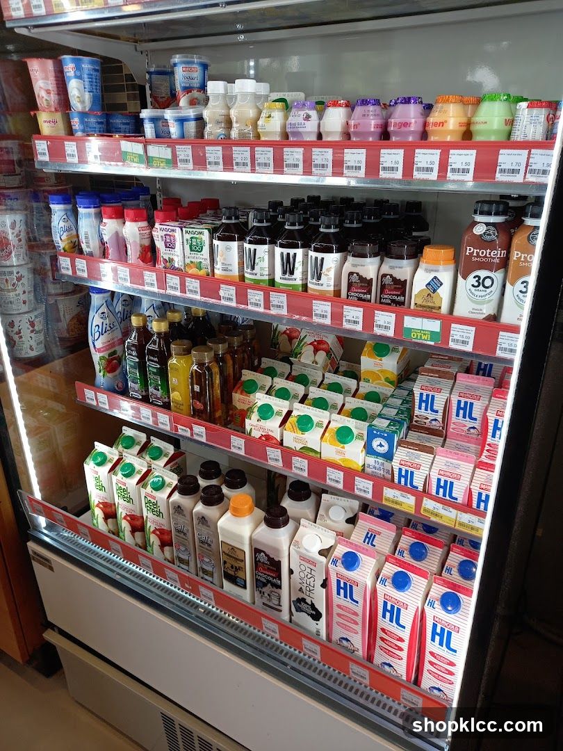 Refrigerated Dairy and Juice Section