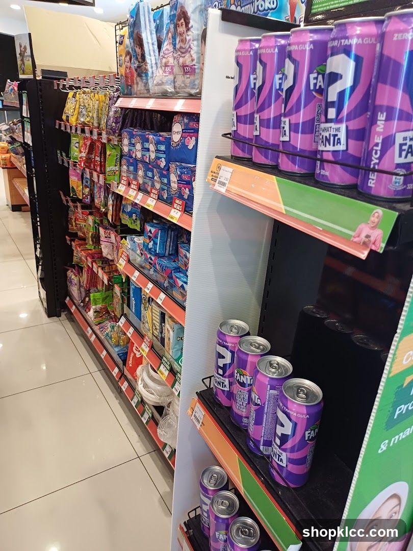 Grocery Store Interior Aisle