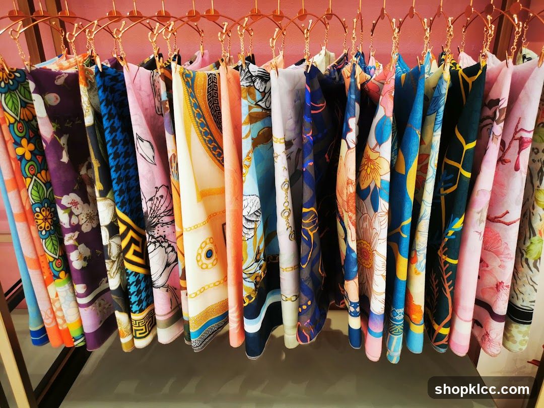 Silk Scarf Display Rack
