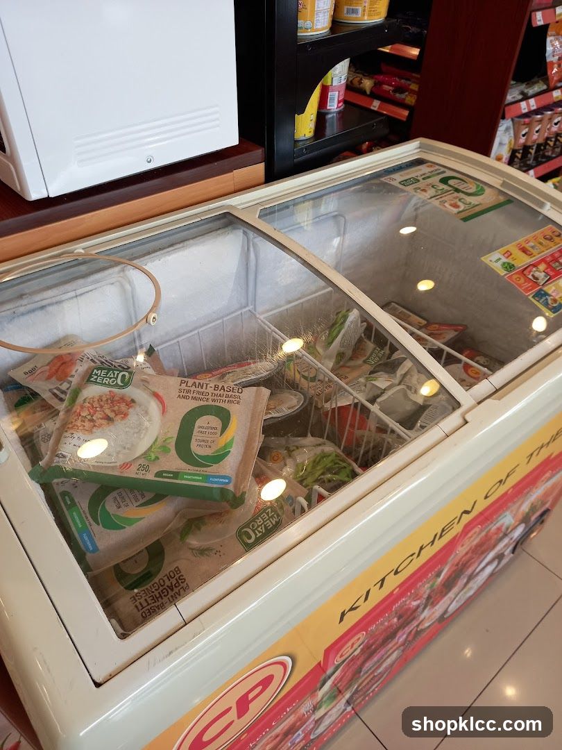 Freezer in a store