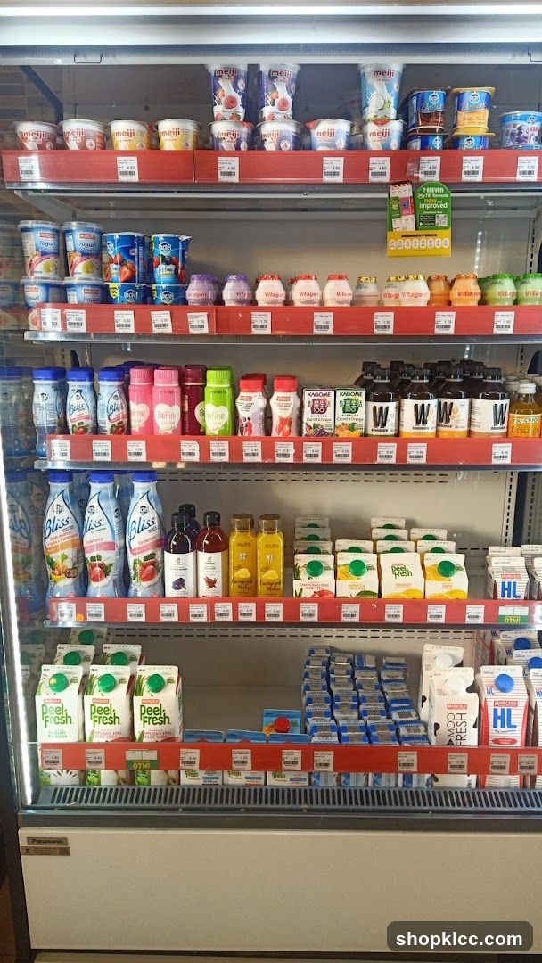 Refrigerated Dairy and Juice Section