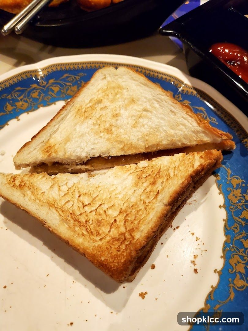Grilled Sandwich on Decorative Plate
