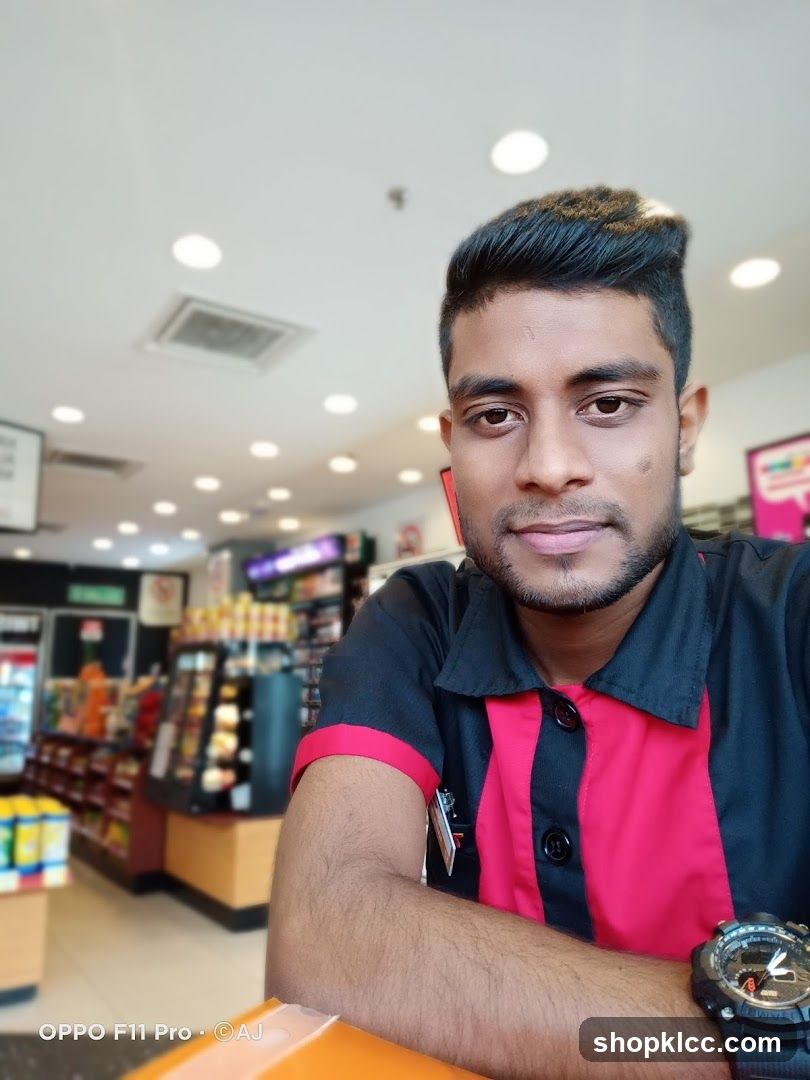 Selfie in a convenience store