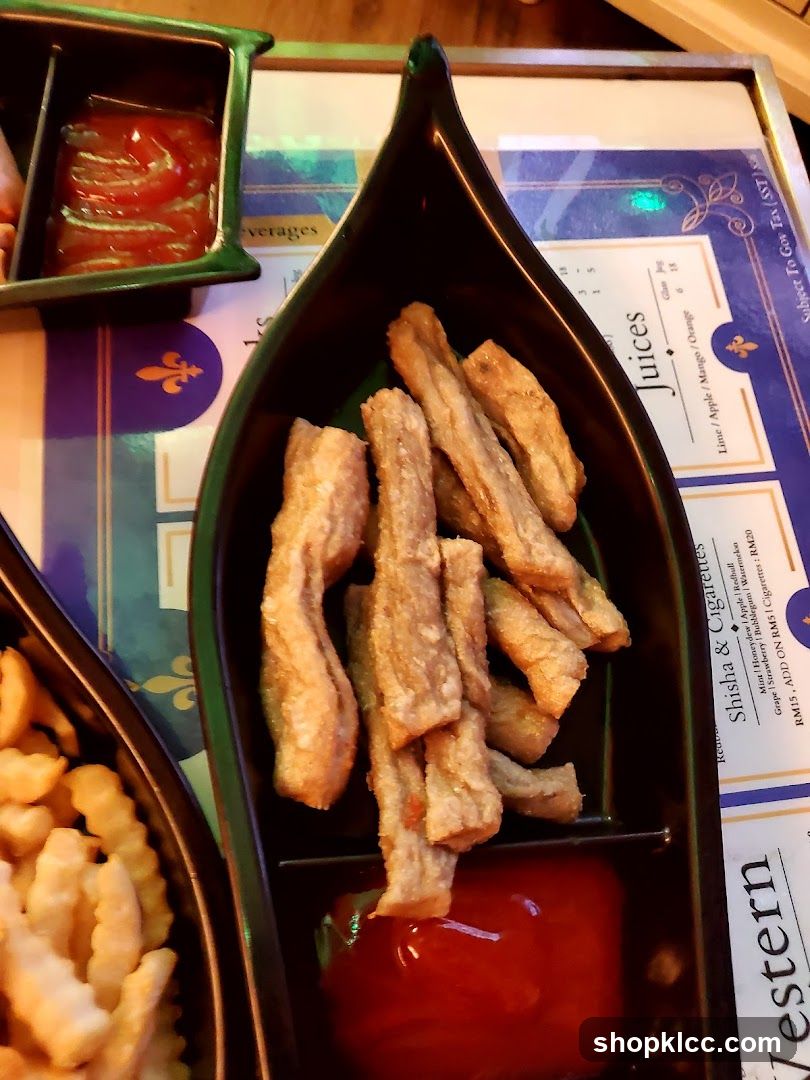 Fried Food with Ketchup