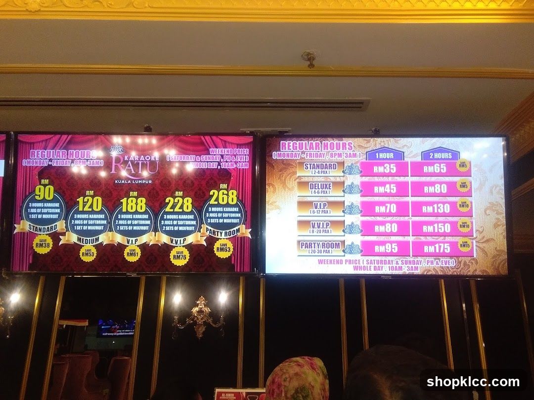 Karaoke Patu Price List