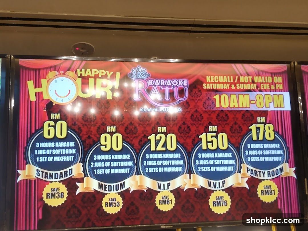 Karaoke Ratu Happy Hour Ad