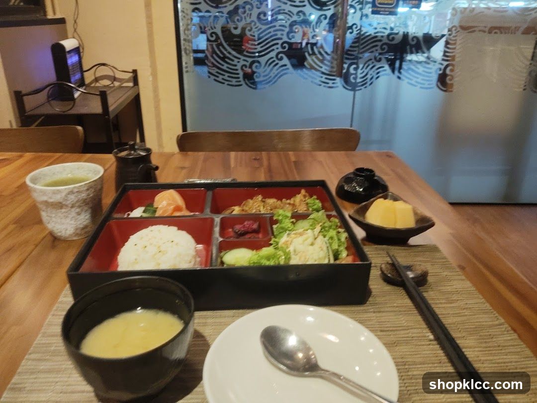 Bento Box Meal at Restaurant