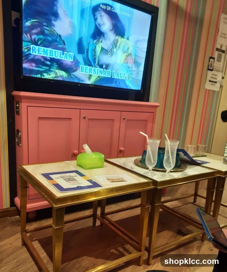Indoor TV and Table Setup