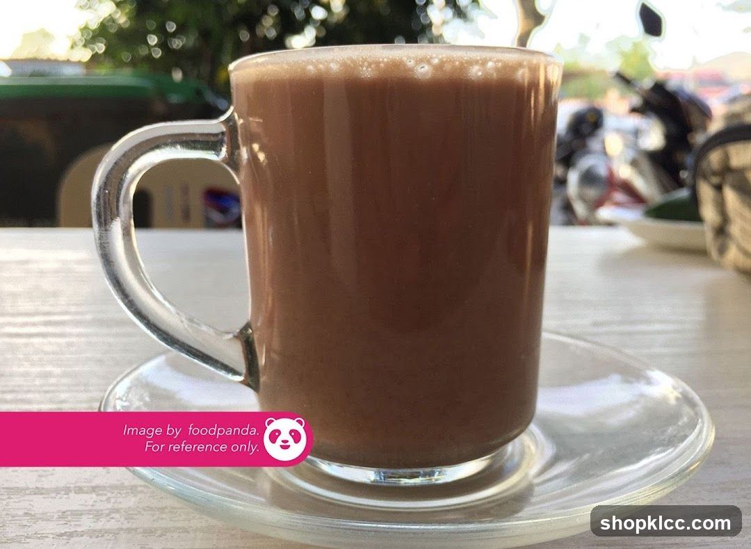 Chocolate Drink in Glass Mug