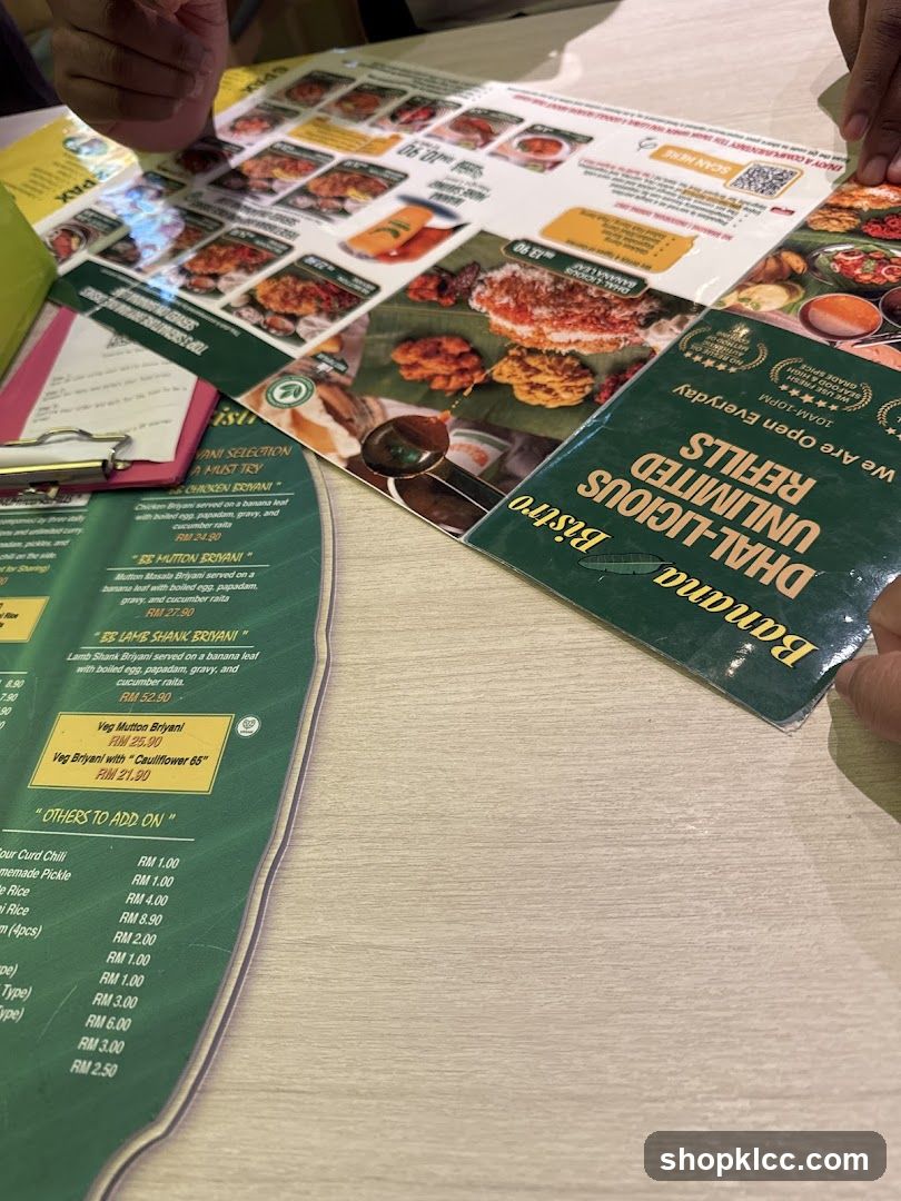 Banana Bistro Menu