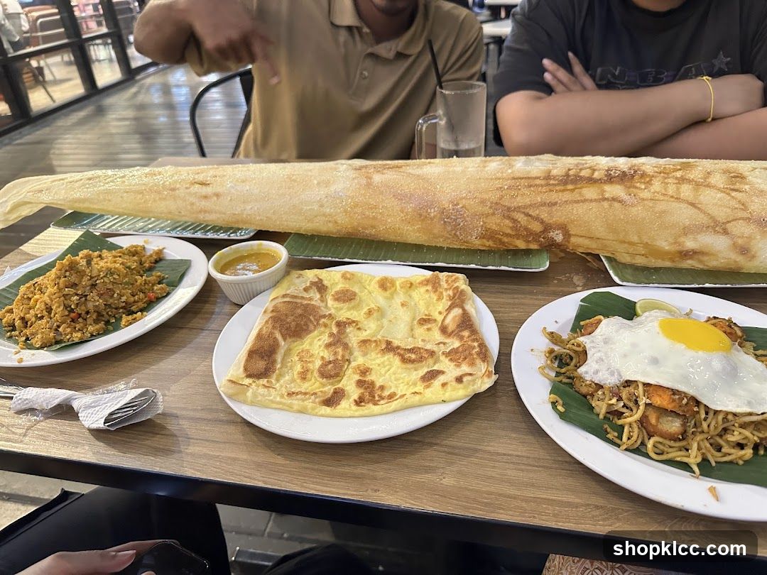 Table with Malaysian Food