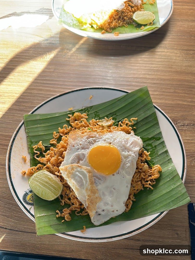 Noodles with Fried Egg and Lime