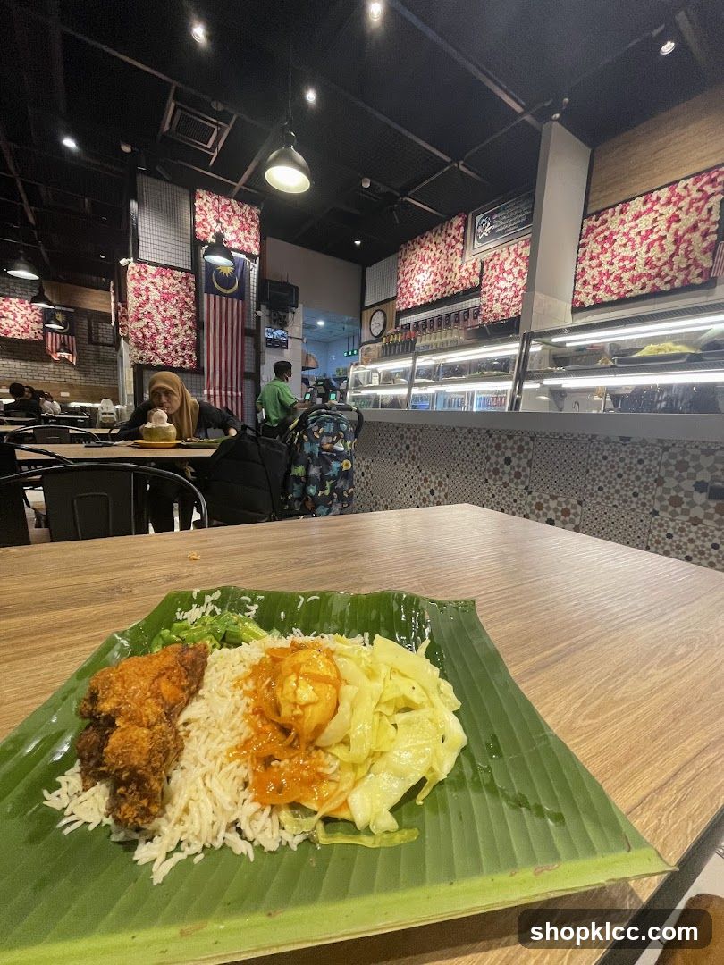 Nasi Lemak with Fried Chicken
