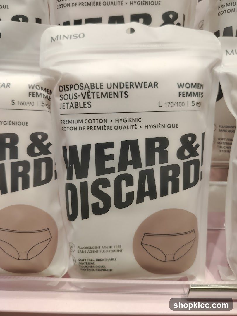 Disposable Underwear Packaging Display
