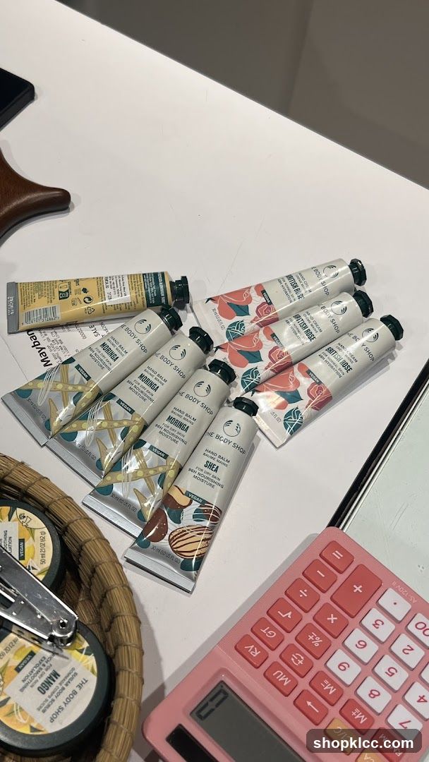The Body Shop Hand Balm Collection Display