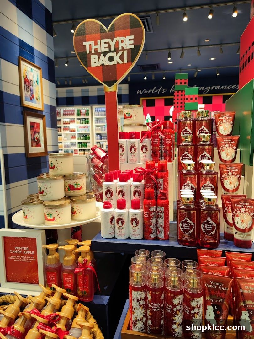 Bath & Body Works Holiday Display