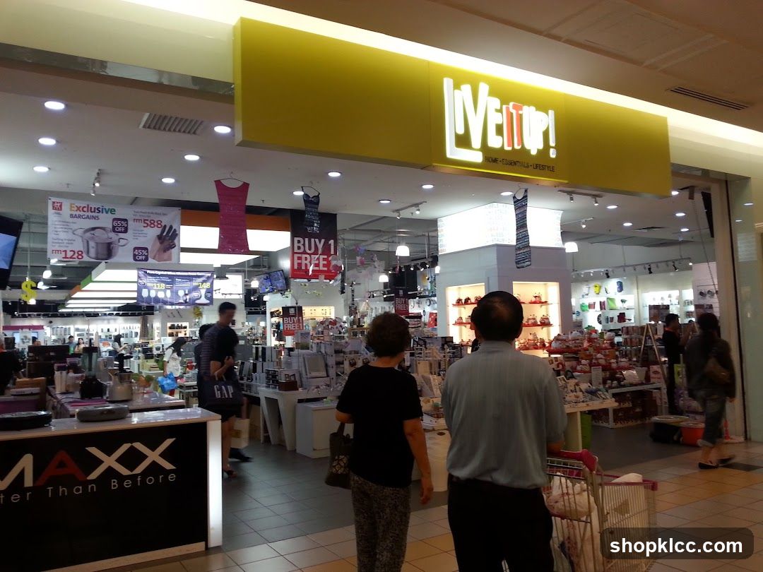 Shopping Mall Interior with Storefronts