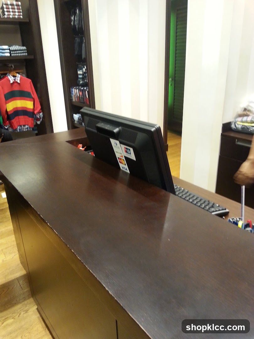 Store Interior with Counter and Merchandise