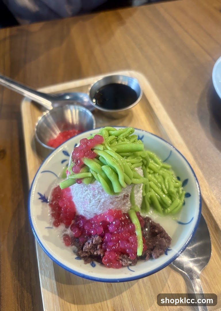 Dessert with Ice Cream and Toppings