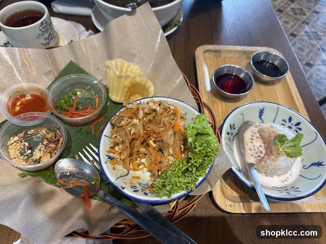 Asian Meal with Appetizers and Dessert