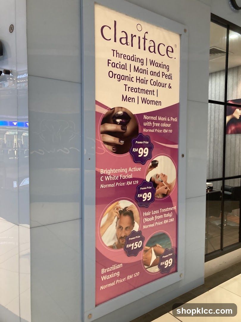 Clariface Services and Promotions