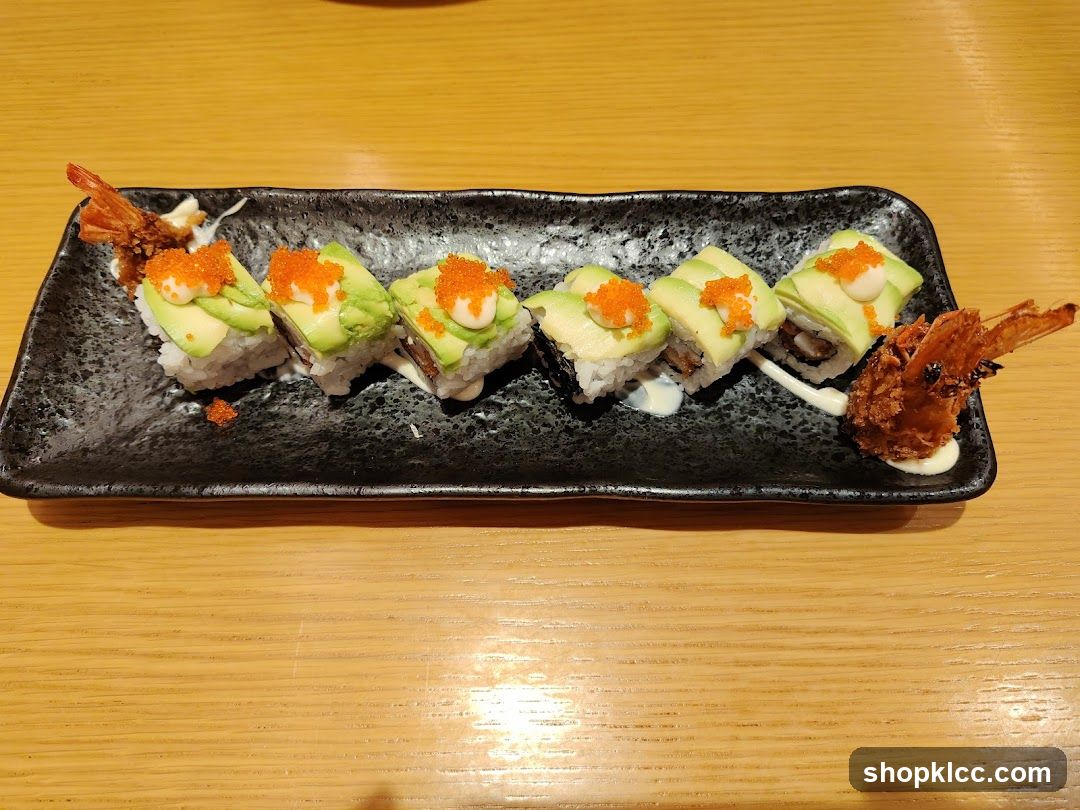 Avocado Sushi Roll with Shrimp