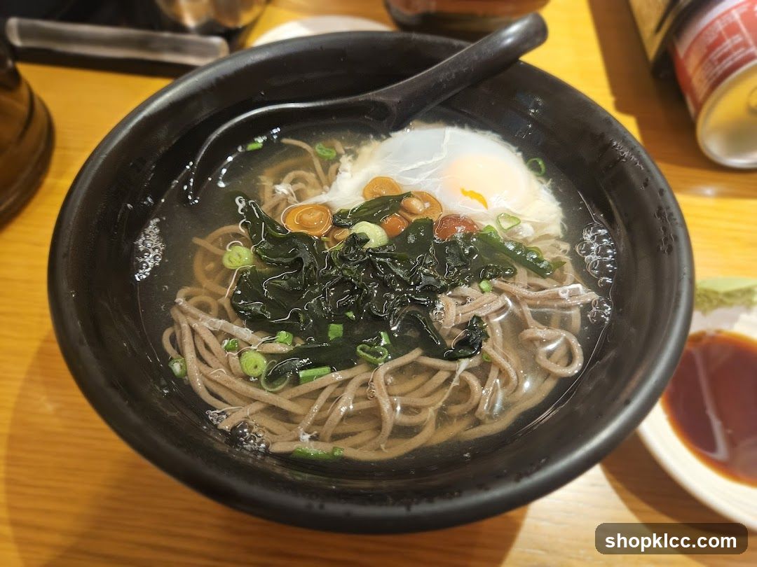 Soba Noodles with Egg and Seaweed