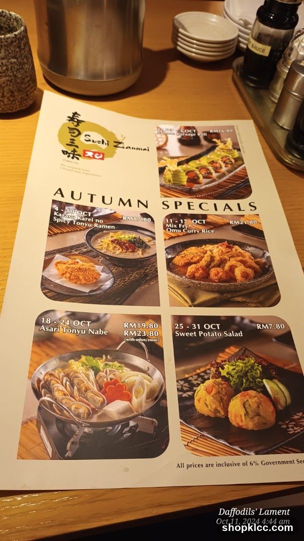 Autumn Specials