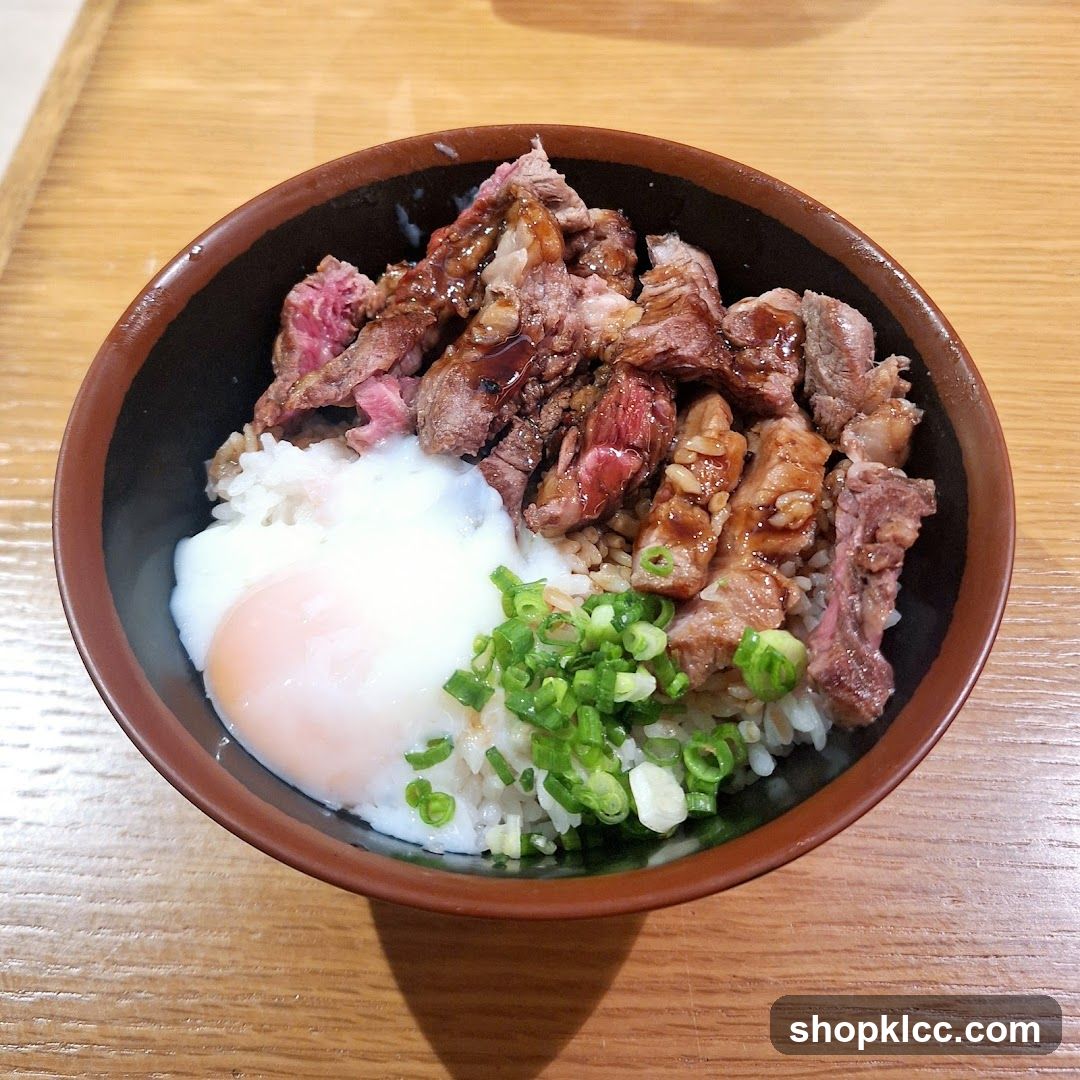 Beef and Egg Rice Bowl