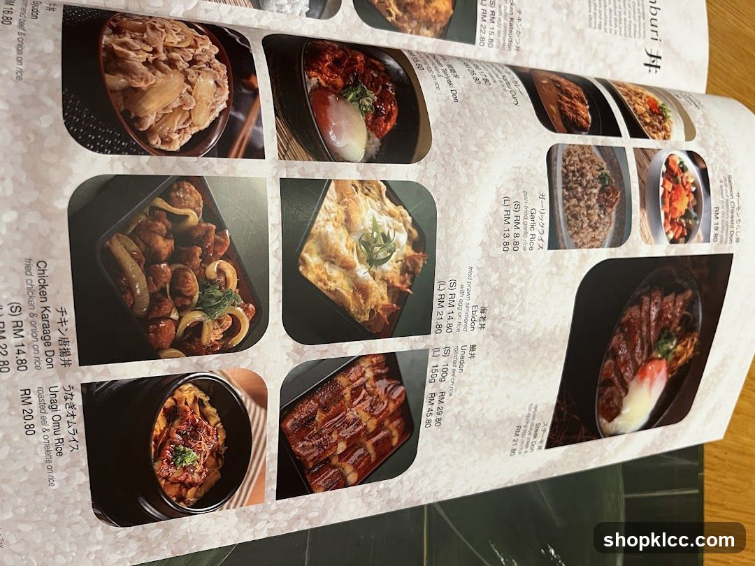 Japanese Menu