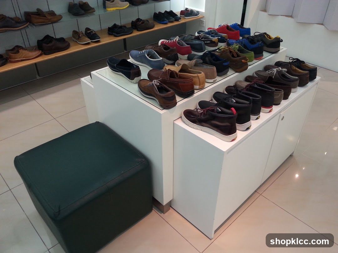 Shoe Display in Store Interior