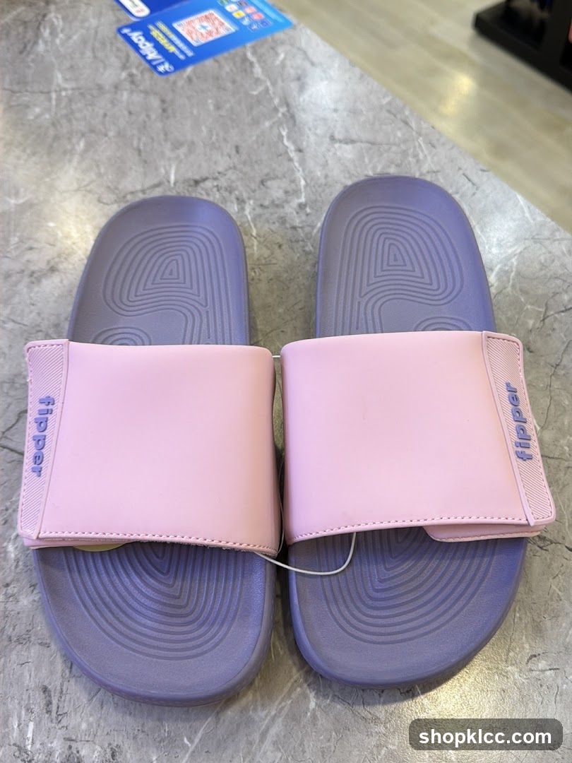 Slippers on a counter