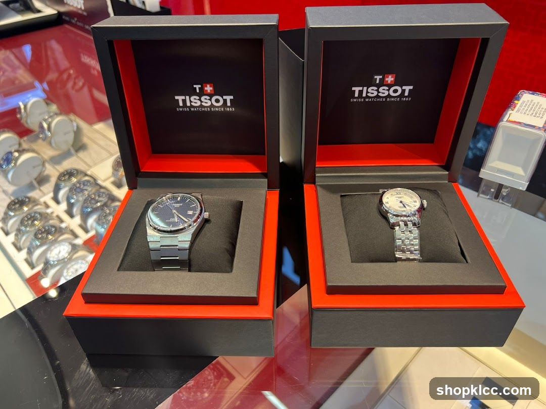 Tissot Watch Display