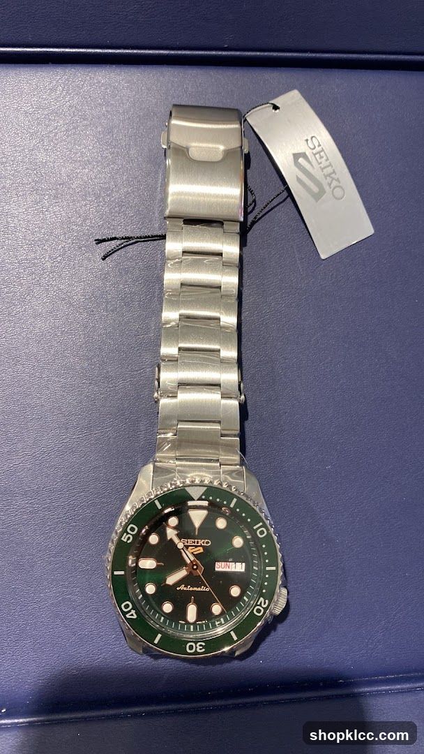 Seiko Watch with Green Dial