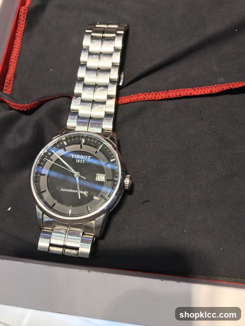 Tissot Watch on Black Cloth