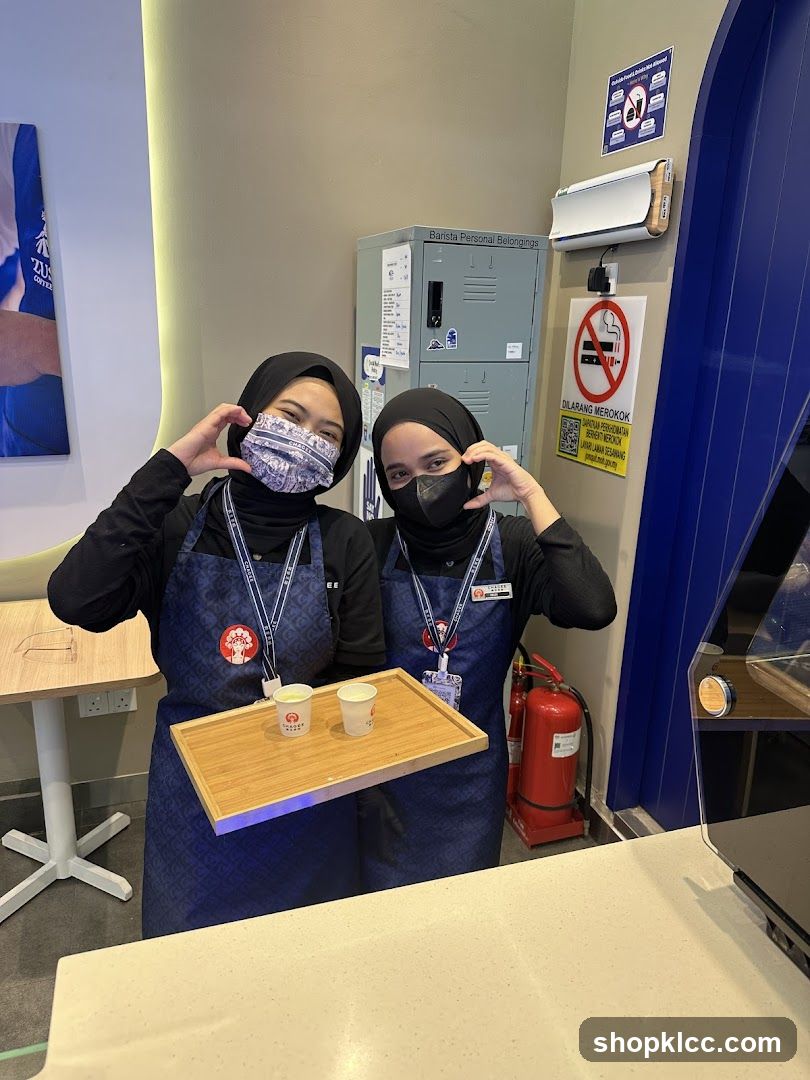 Baristas Offering Samples