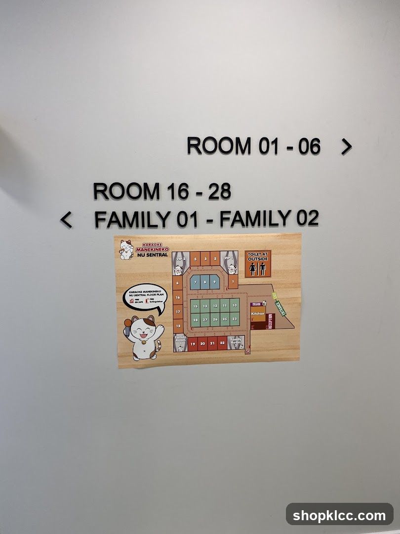 Karaoke Manekineko Nu Sentral Floor Plan