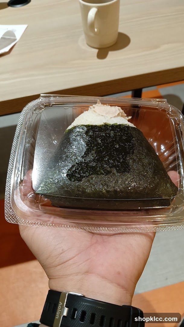Onigiri in a plastic container