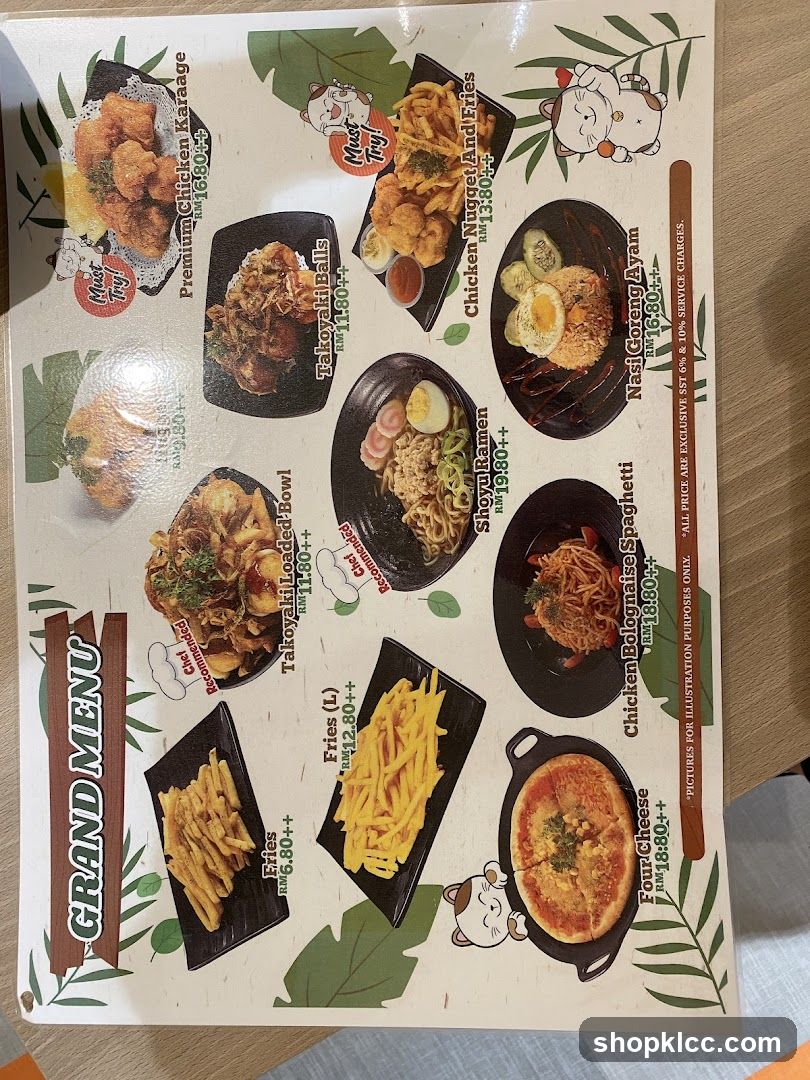 GRAND MENU