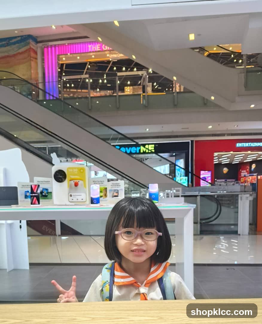 Young Girl in a Mall