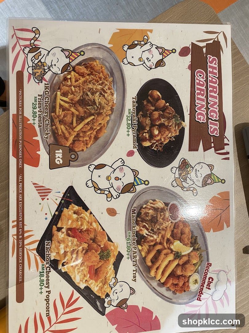 Sharing is Caring Menu