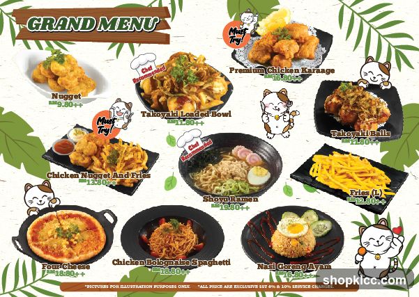 GRAND MENU