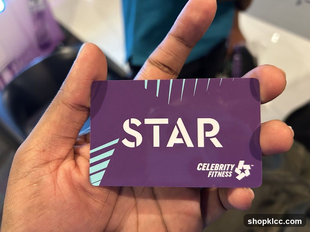 Celebrity Fitness Star Card