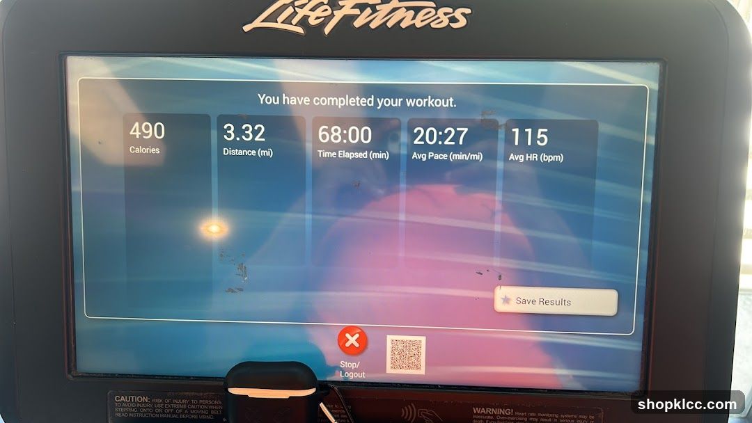 Treadmill Workout Summary