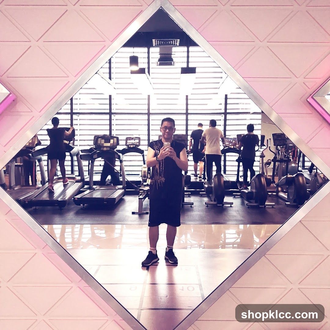 Gym Interior with People Exercising