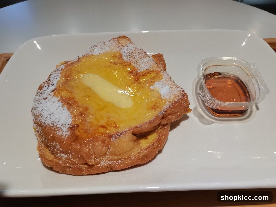 French Toast with Butter and Syrup