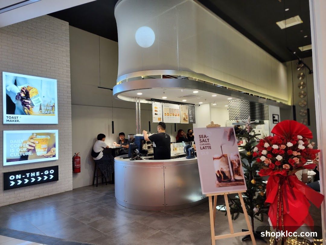 Cafe Interior with Promotional Displays